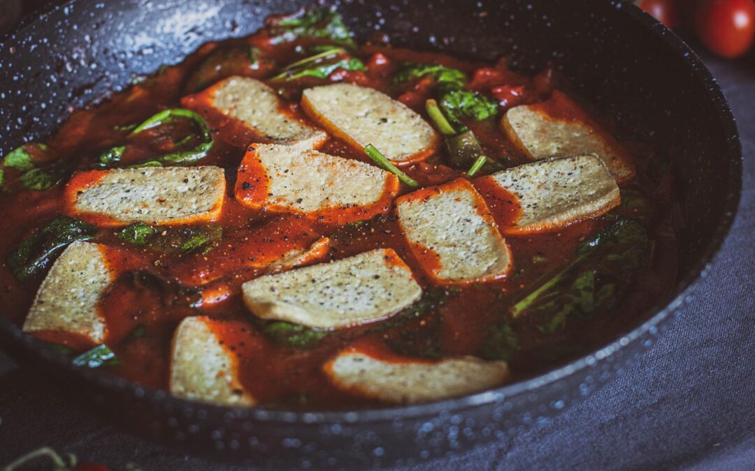 Tofu w sosie pomidorowym BBQ