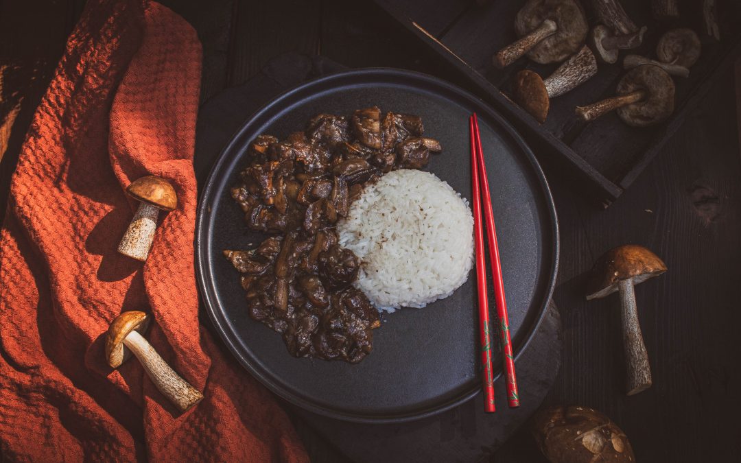 Grzybowy stir fry