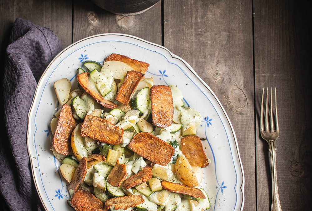Sałatka ziemniaczana z tofu