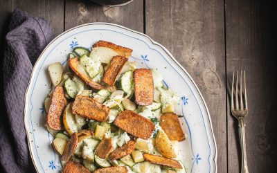 Sałatka ziemniaczana z tofu